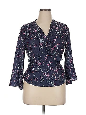 Ava & Aiden 3/4 Sleeve Blouse (view 1)