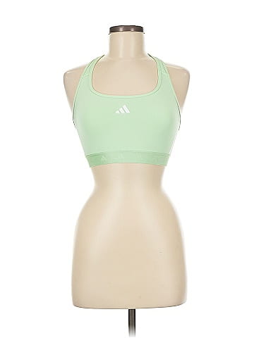 Adidas Green Sports Bra Size M