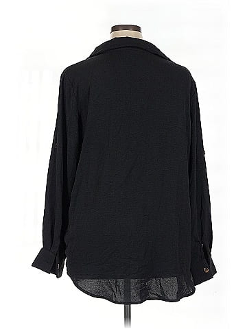 Zeagoo 3/4 Sleeve Button-Down Shirt (view 2)