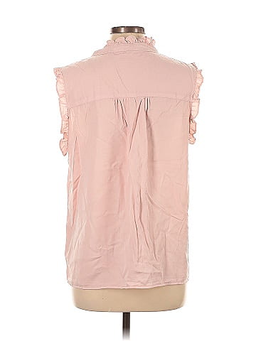 Velvet Heart Sleeveless Button-Down Shirt (view 2)