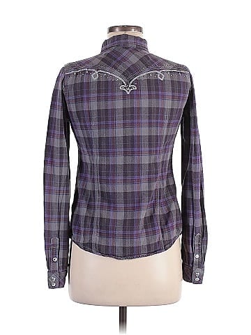 Miss Me Long Sleeve Button-Down Shirt (view 2)