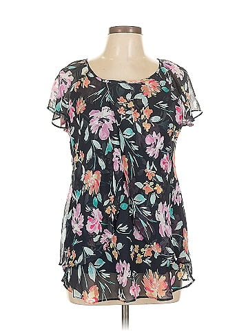 Roz & Ali Short Sleeve Blouse (view 1)