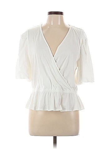 INC International Concepts Short Sleeve Blouse (view 1)