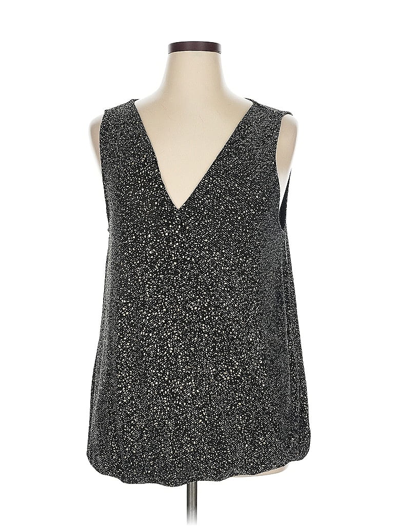 Eri + Ali Metallic Black Tank Top Size XL - photo 1