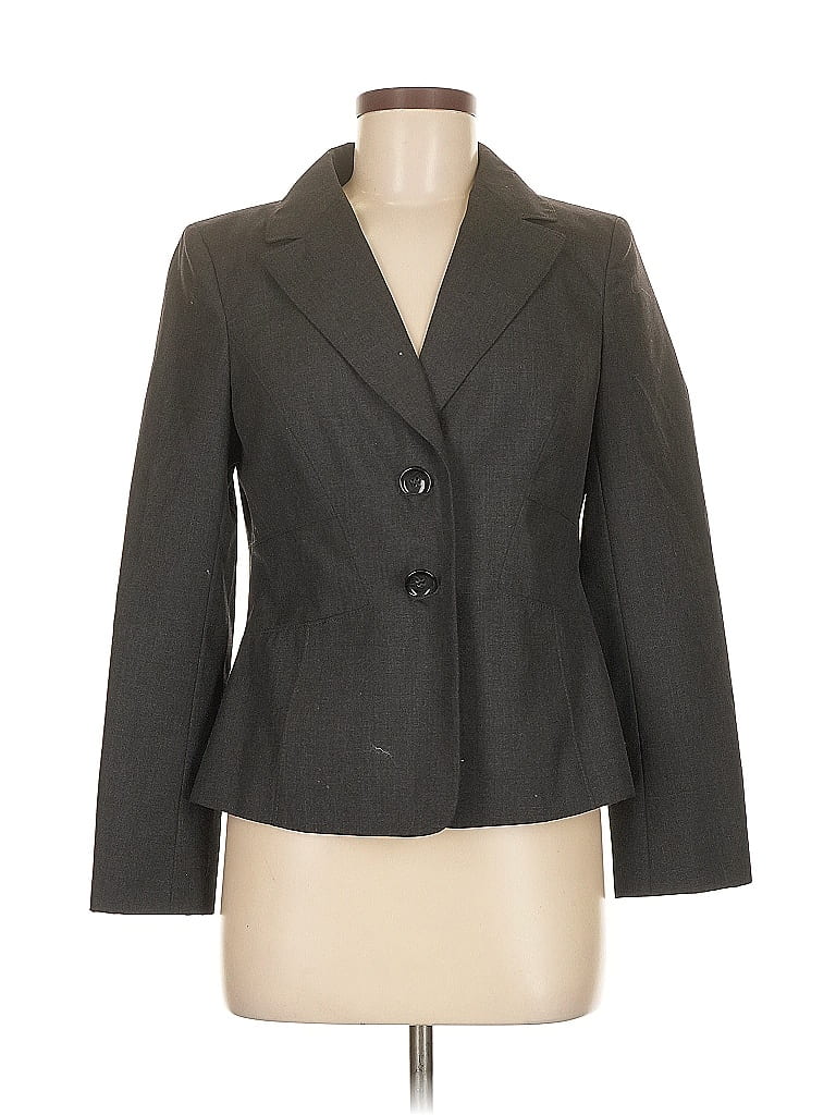 Pre-owned Ann Taylor Factory Blazer Jacket In Gray