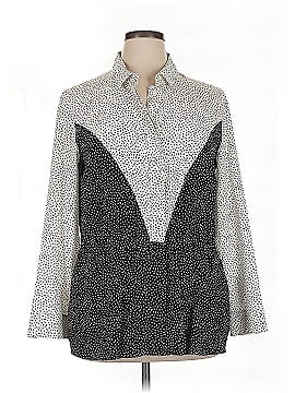 Akris Punto Long Sleeve Silk Top
