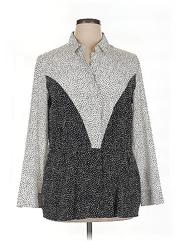 Akris Punto Long Sleeve Silk Top (view 1)