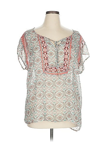 Maurices Short Sleeve Blouse (view 1)
