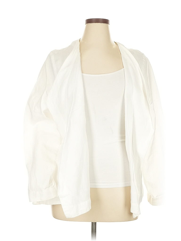 Purejill 100% Linen White Kimono Size XL - photo 1