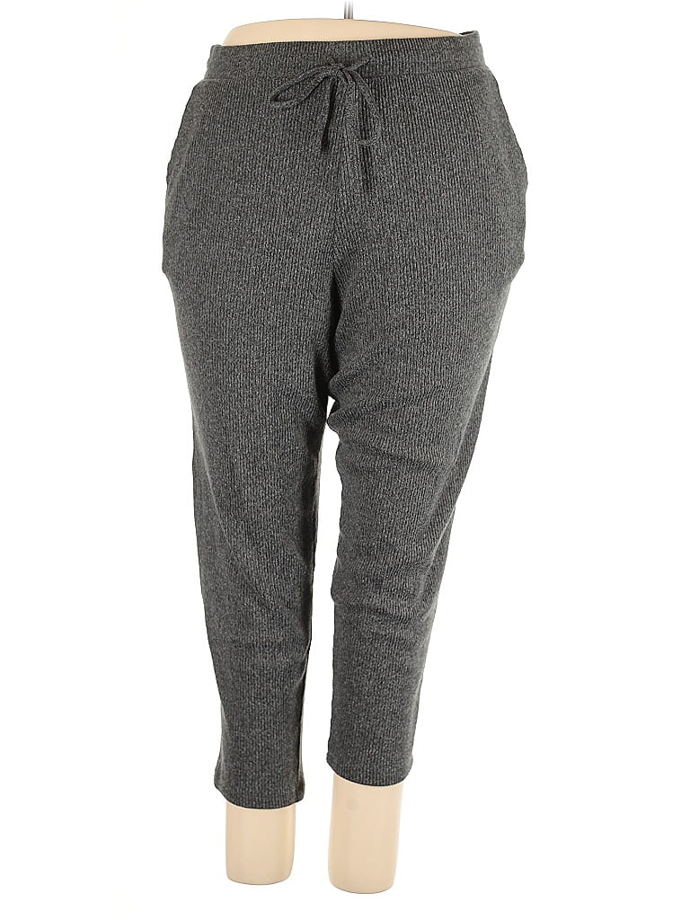 Pre-owned Lands' End Casual Pants In Gray