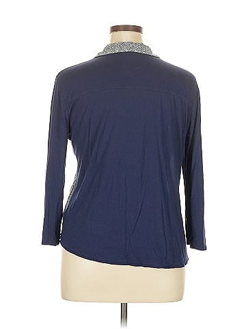 Daisy Fuentes 3/4 Sleeve Button-Down Shirt (view 2)