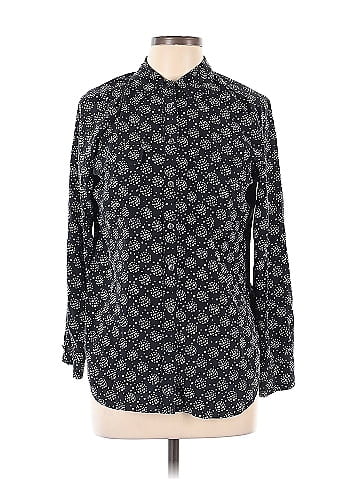 Equipment Long Sleeve Silk Top (view 1)