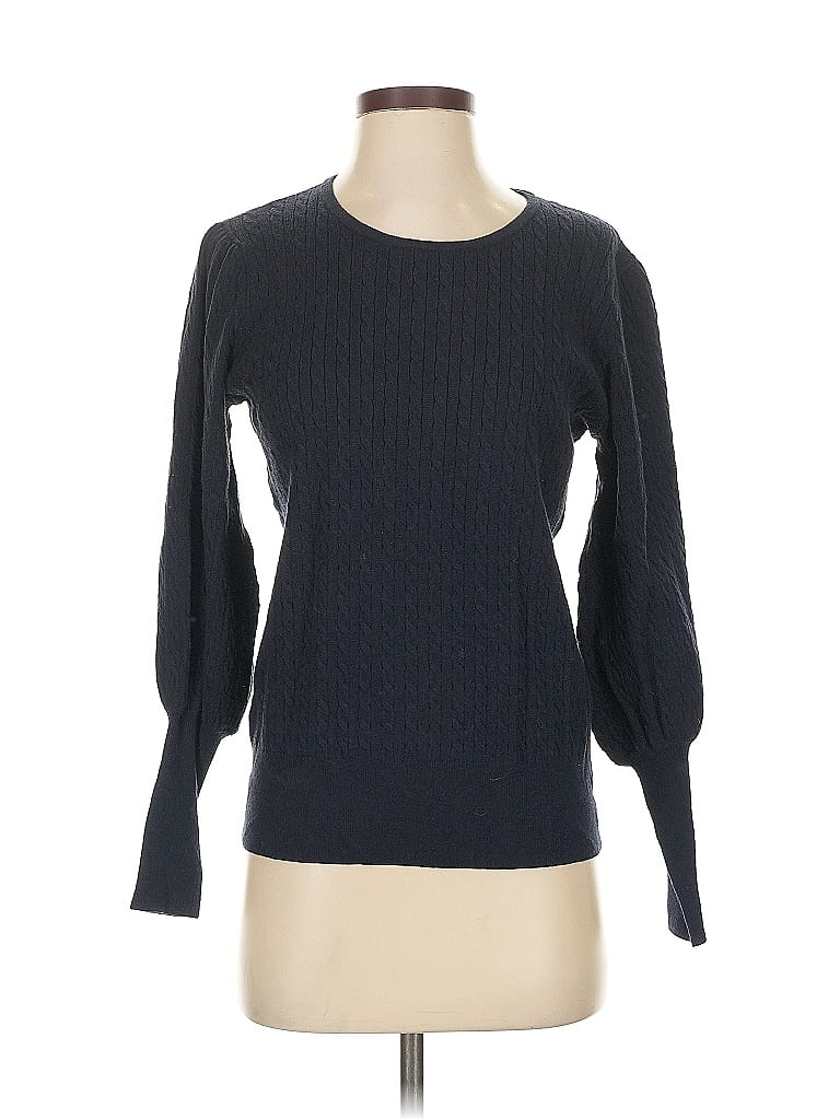Pre-owned Adrianna Papell Pullover Sweater In Black