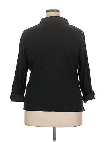 Karen Scott Long Sleeve Polo (view 2)