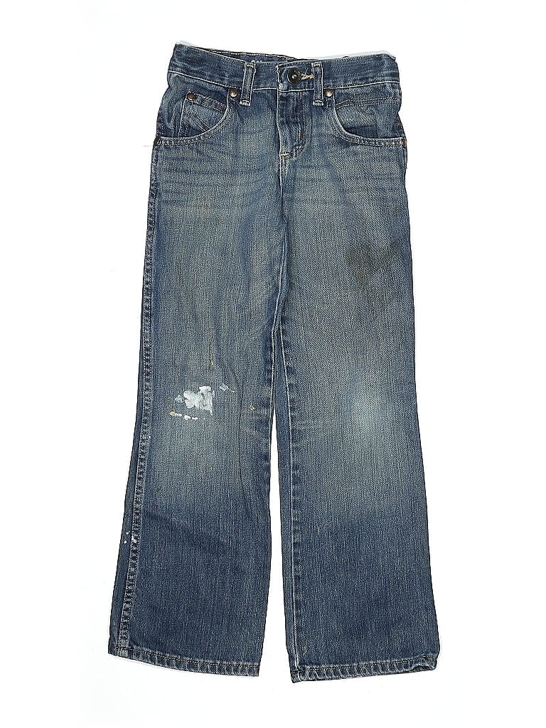 Wrangler Jeans Co 100% Cotton Stars Blue Jeans Size 8 - photo 1