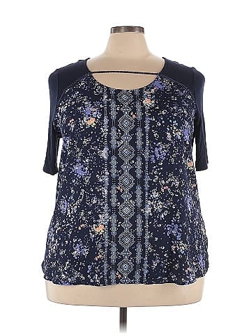 Maurices Short Sleeve Blouse (view 1)