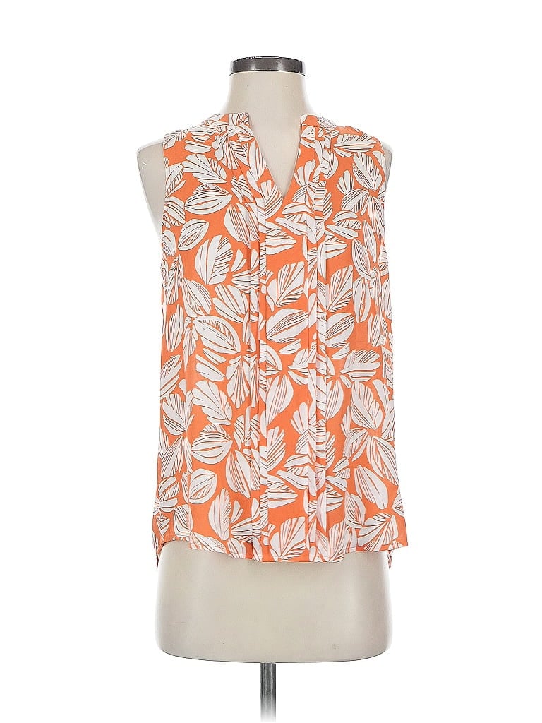 Pre-owned 41hawthorn Sleeveless Blouse In Orange