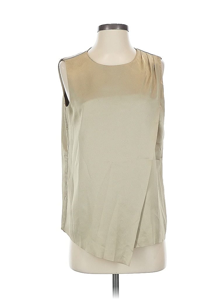Pre-owned Liz Claiborne Career Sleeveless Blouse In White