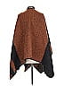Woven Heart 100% Polyester Brown Poncho Size 1 - photo 2