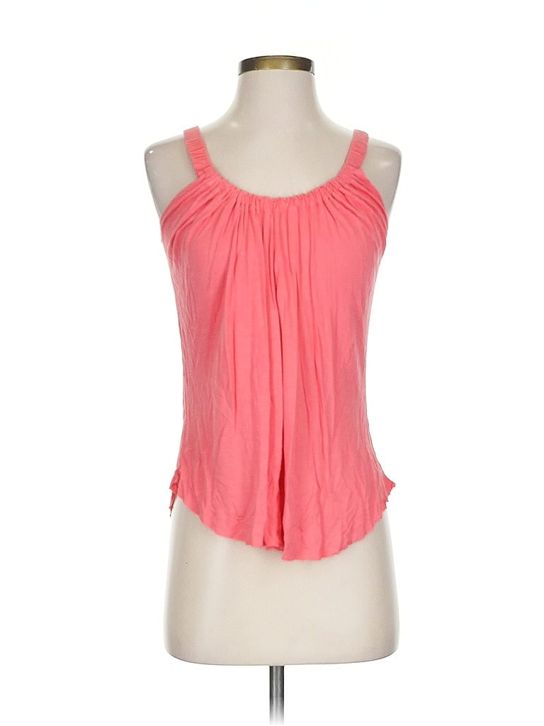 Pre-owned Elan Tank Top Pink Halter Neckline Tops