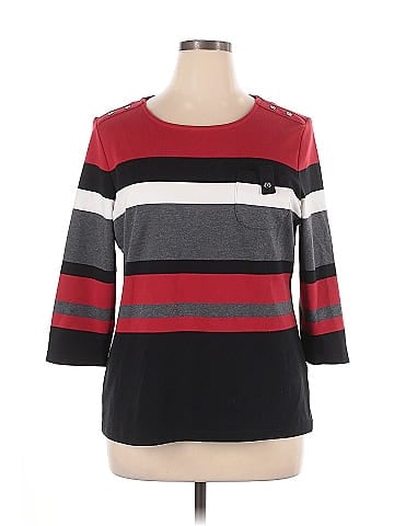 Karen Scott Sport 3/4 Sleeve Top (view 1)