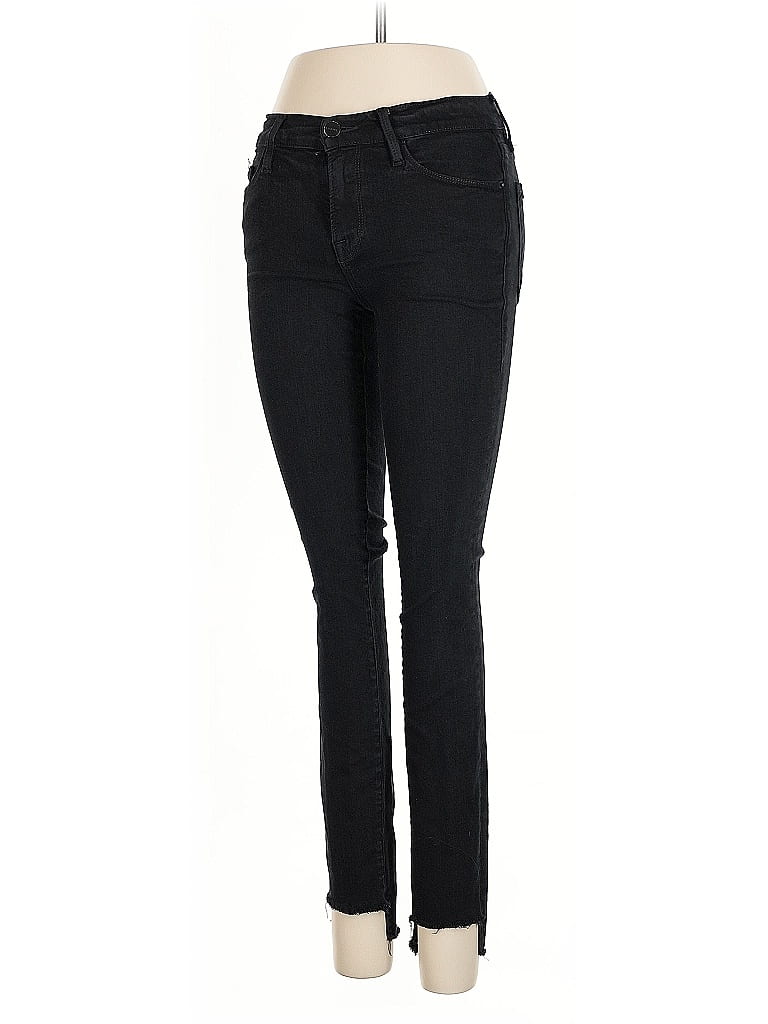 FRAME Denim Solid Black Jeans Size 25 waist - photo 1