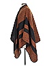 Woven Heart 100% Polyester Brown Poncho Size 1 - photo 5