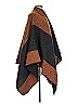 Woven Heart 100% Polyester Brown Poncho Size 1 - photo 4