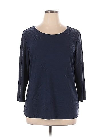 JM Collection 3/4 Sleeve Top (view 1)