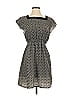 Paraella 100% Polyester Print Gray Casual Dress Size S - photo 1