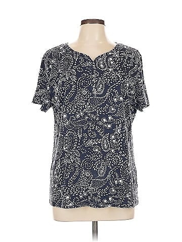 Karen Scott Short Sleeve Henley (view 1)