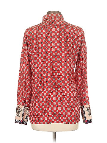 Sandro Long Sleeve Silk Top (view 2)