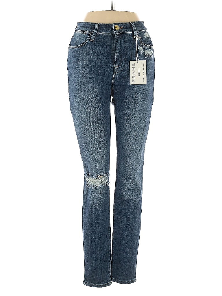 FRAME Denim Graphic Blue Jeans Size 26 waist - photo 1