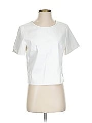 Porridge Faux Leather Top