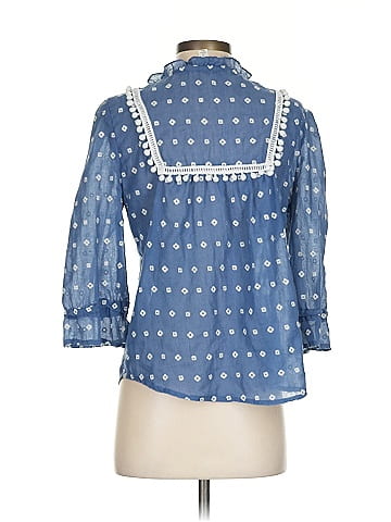 Blue Rain 3/4 Sleeve Blouse (view 2)
