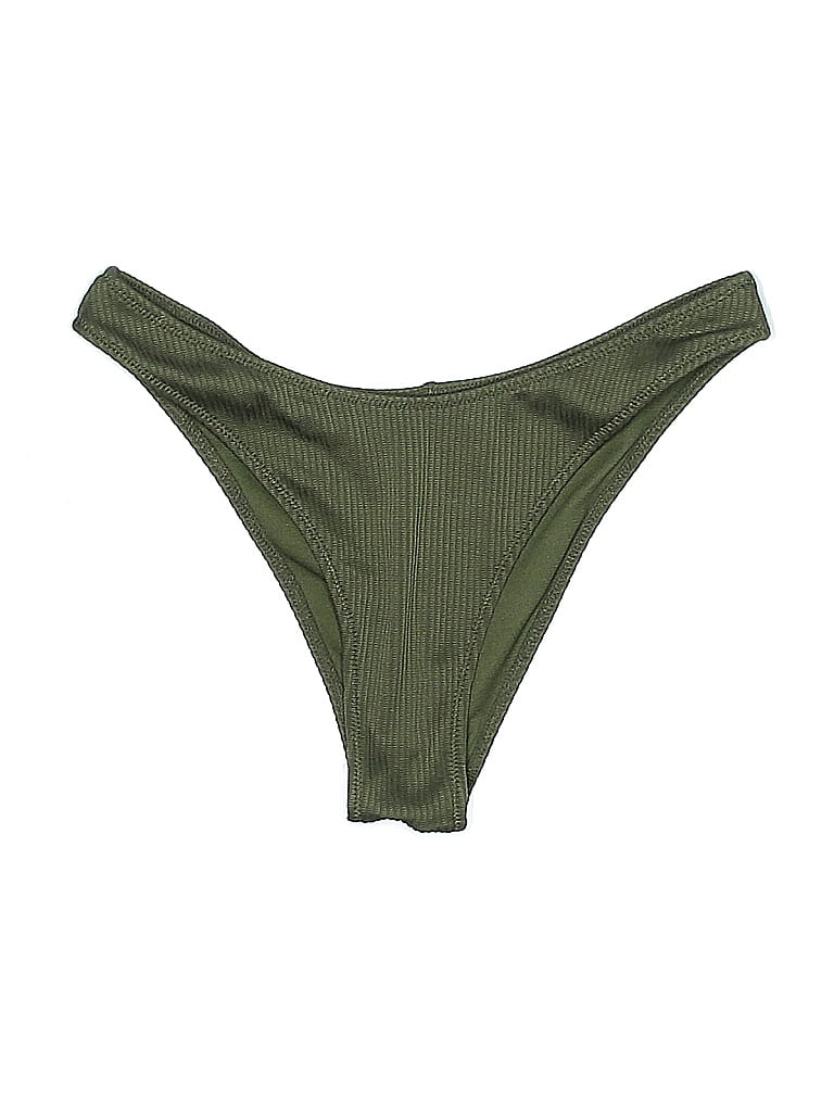 Pre-owned Express Swimsuit Bottoms In Green