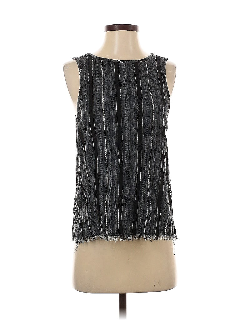 Pre-owned Susina Sleeveless Blouse In Gray