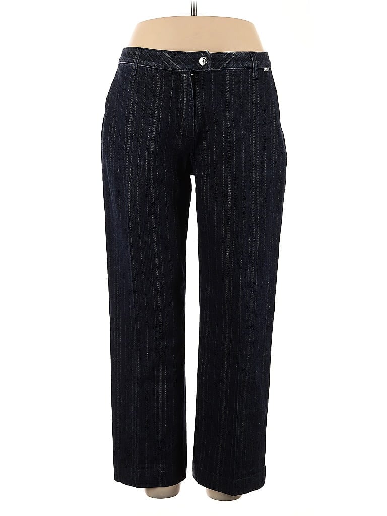 St. John Sport Stripes Blue Jeans Size 16 - photo 1