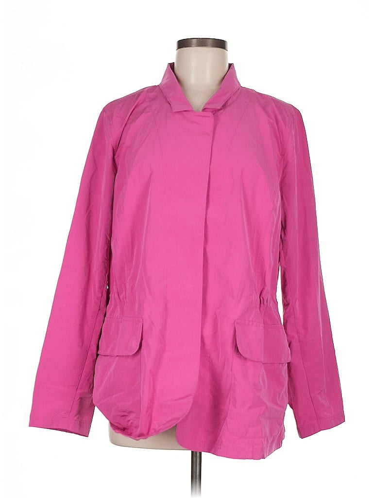 Pre-owned Jjill Raincoat In Pink
