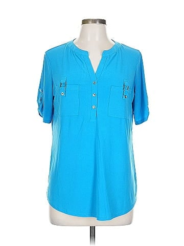 Perseption Concept Short Sleeve Henley (view 1)