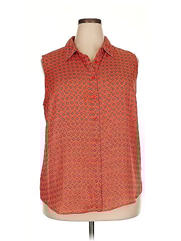 DressBarn Sleeveless Button-Down Shirt (view 1)