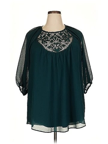 City Chic 3/4 Sleeve Blouse (view 1)