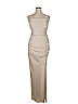 BHLDN 100% Polyester Tan Ivory Cocktail Dress Size 14 - photo 1