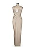 BHLDN 100% Polyester Tan Ivory Cocktail Dress Size 14 - photo 2