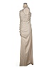 BHLDN 100% Polyester Tan Ivory Cocktail Dress Size 14 - photo 4