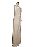 BHLDN 100% Polyester Tan Ivory Cocktail Dress Size 14 - photo 3