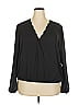 Nine Britton 100% Polyester Black Long Sleeve Blouse Size XXL - photo 1
