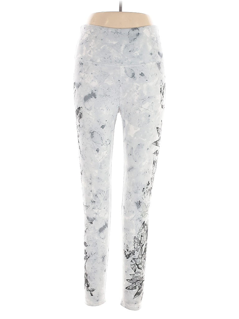 Marika Tie-dye Silver Casual Pants Size L - photo 1