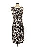 Tahari by ASL Graphic Brown Cocktail Dress Size 4 - photo 1