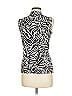 Jones New York Signature Ivory Black Sleeveless Blouse Size M - photo 2